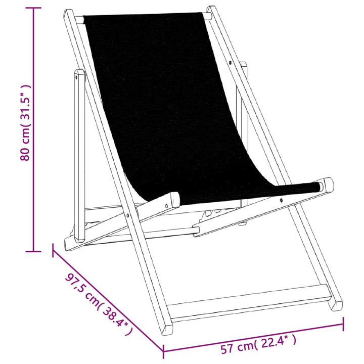 Strandstühle 2 Stk. Klappbar Grau Aluminium und Textilene