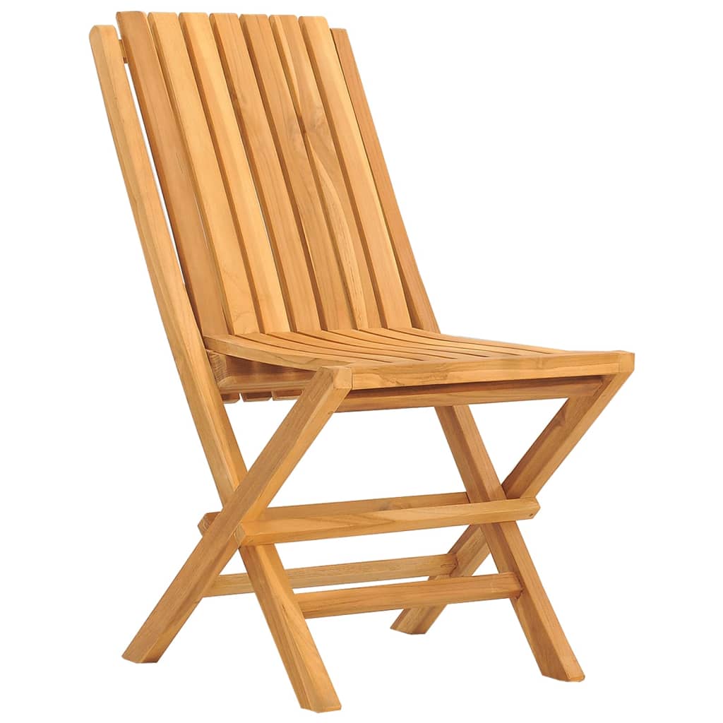 Gartenstühle 4 Stk. Klappbar 47x47x89 cm Massivholz Teak