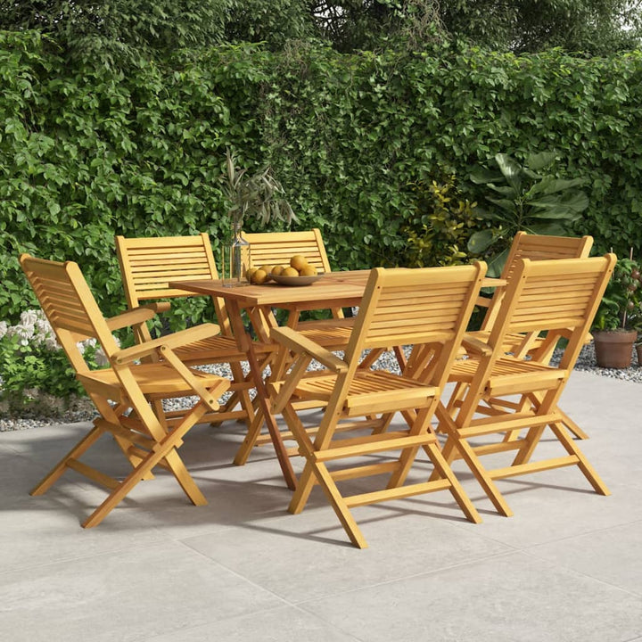 Gartenstühle 6 Stk. Klappbar 55x62x90 cm Massivholz Teak