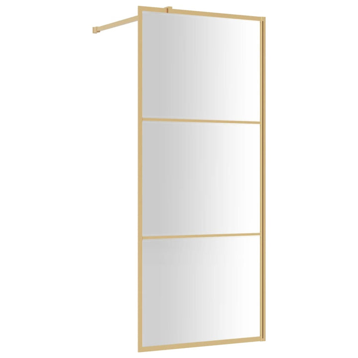 Mampara de ducha para cabina de ducha con cristal transparente ESG Dorado 80x195cm