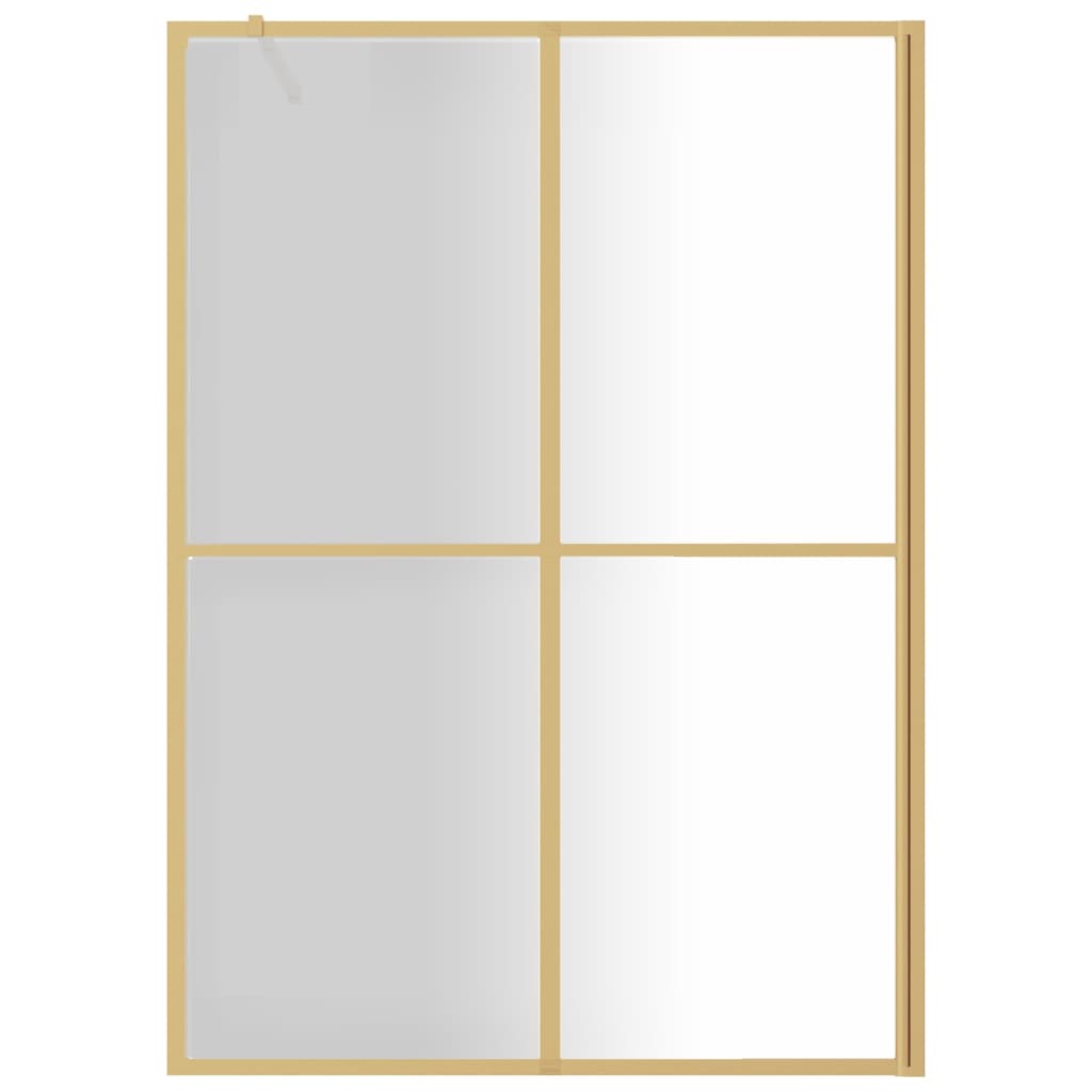 Mampara de ducha para cabina de ducha ESG vidrio transparente Dorado 140x195cm