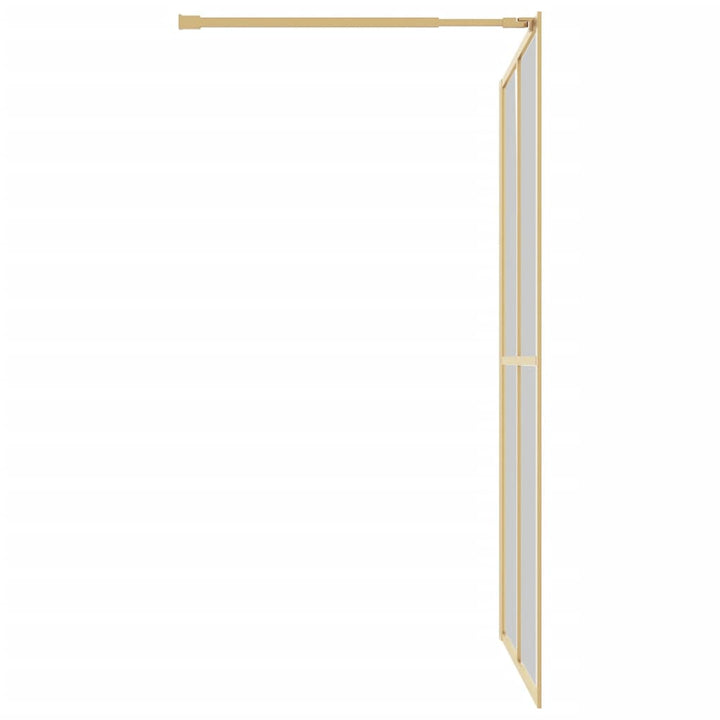 Mampara de ducha para cabina de ducha ESG vidrio transparente Dorado 140x195cm