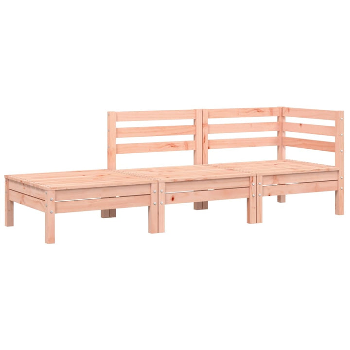 Gartensofa mit Kissen und Hocker 2-Sitzer