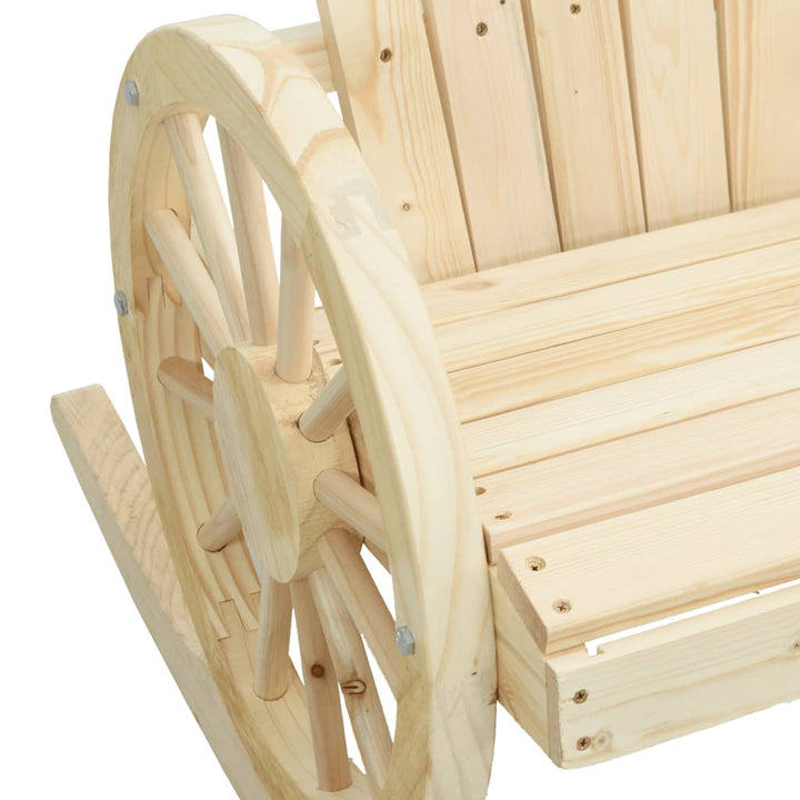 Mecedoras Adirondack 2 uds. Madera maciza de abeto.