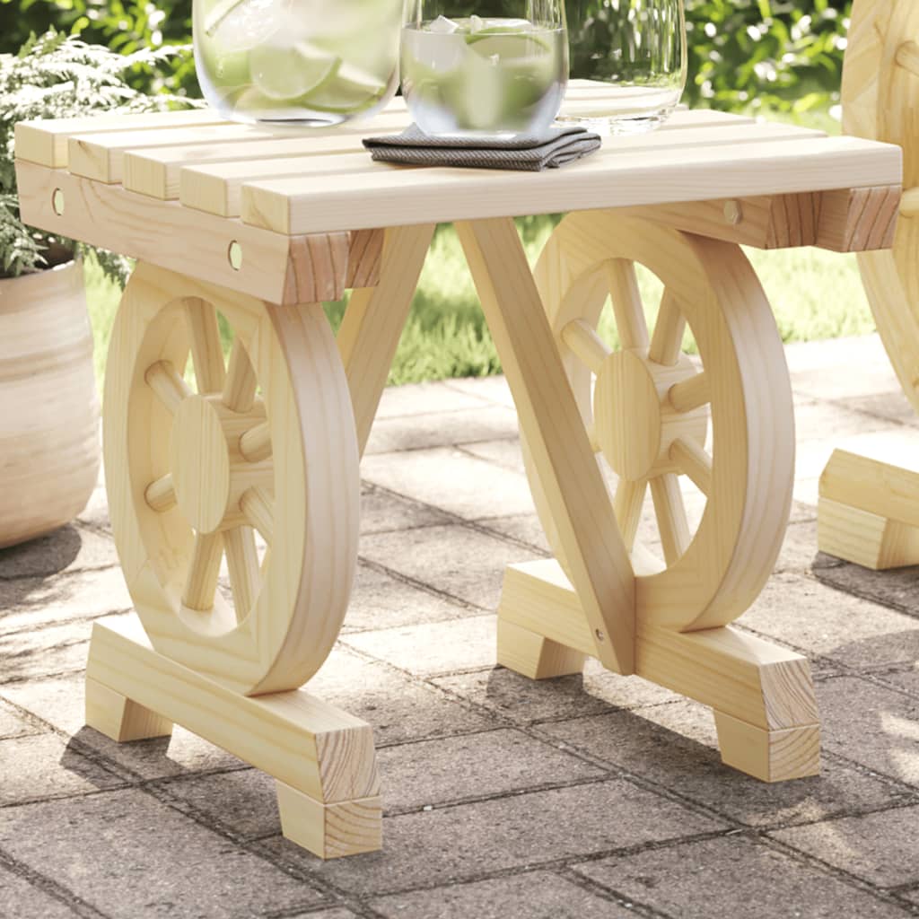 Garten-Fußhocker 40x36,5x38,5 cm Massivholz Tanne