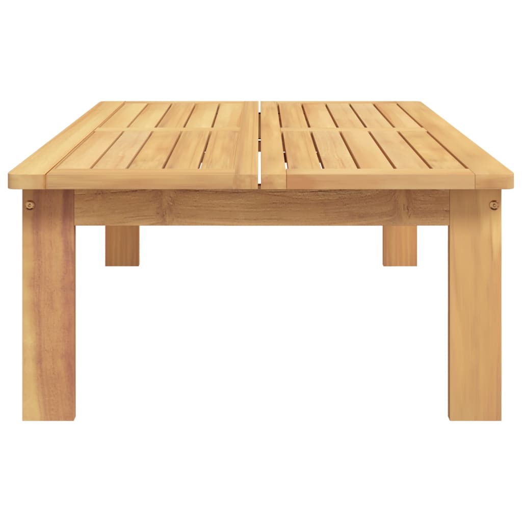 Mesa de jardín 100x60x30 cm madera maciza de acacia