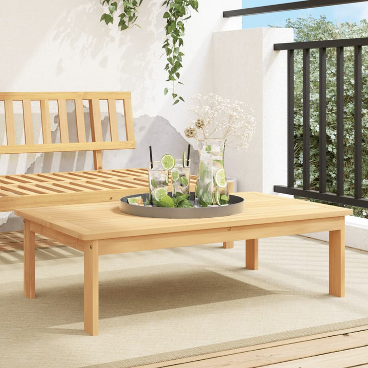 Mesa de jardín 100x60x30 cm madera maciza de acacia