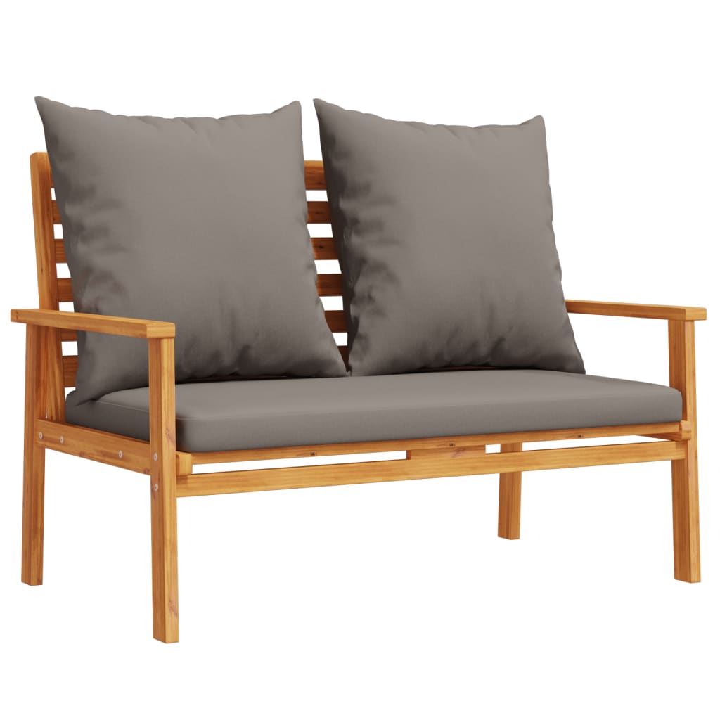 Gartensofa-Set mit Kissen Massivholz Akazie