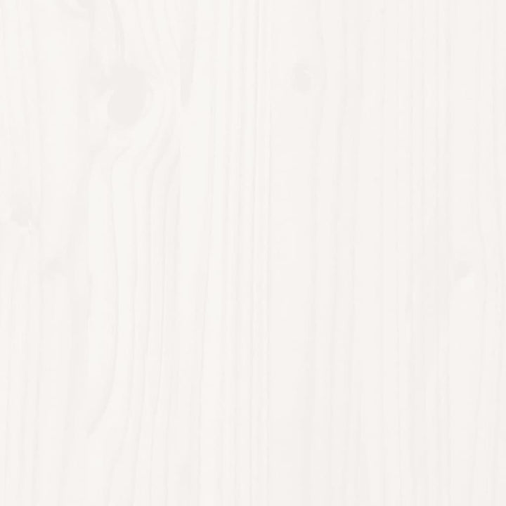 Sonnenliege Weiß 205x70x31,5 cm Massivholz Kiefer