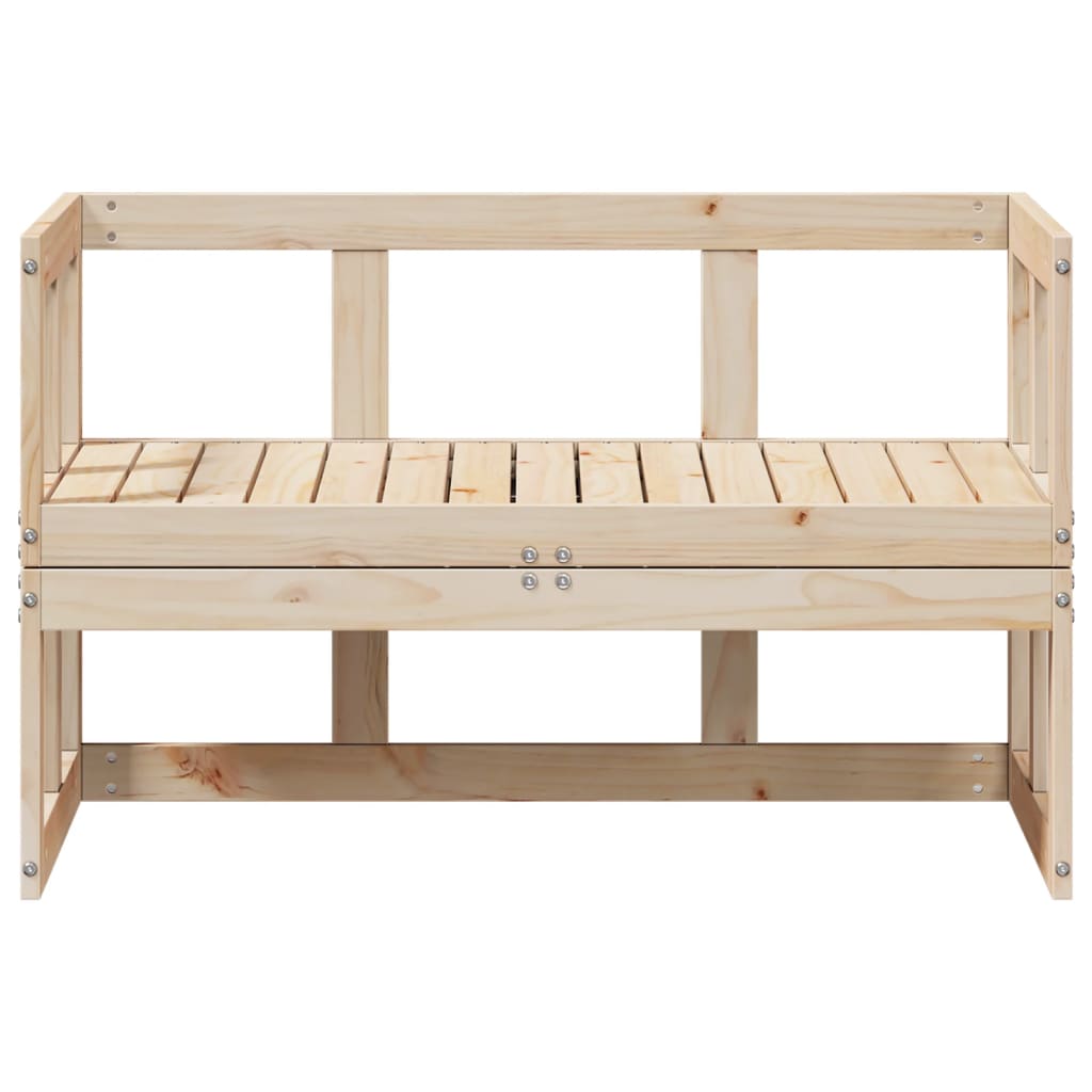 2-in-1 Gartensofa Verlängerbar Massivholz Kiefer