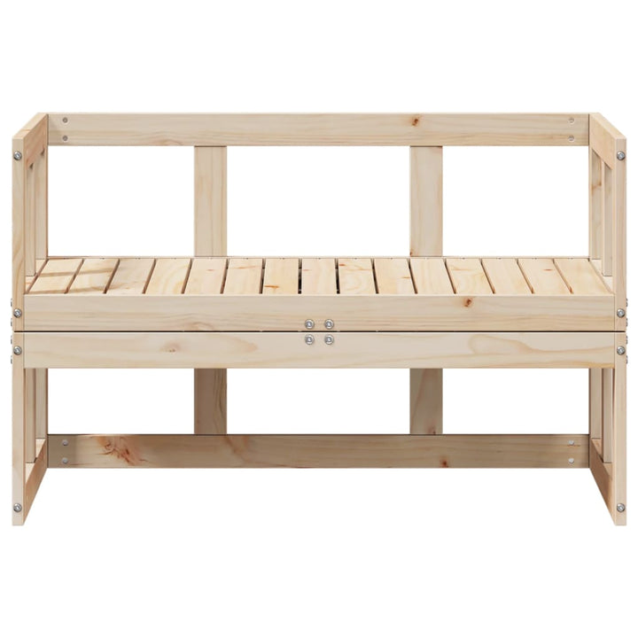 2-in-1 Gartensofa Verlängerbar Massivholz Kiefer