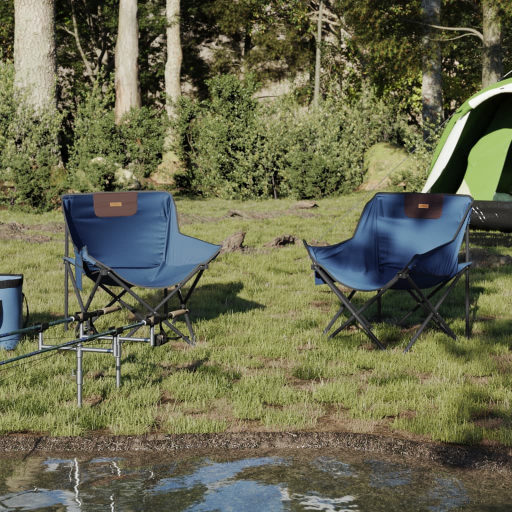 Campingstühle 2 Stk. mit Tasche Klappbar Blau