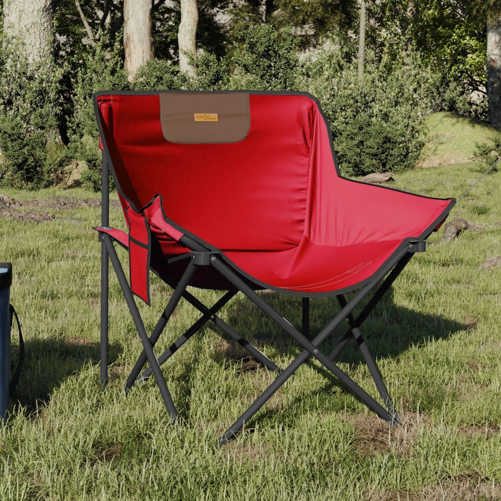 Campingstühle 2 Stk. mit Tasche Klappbar Rot