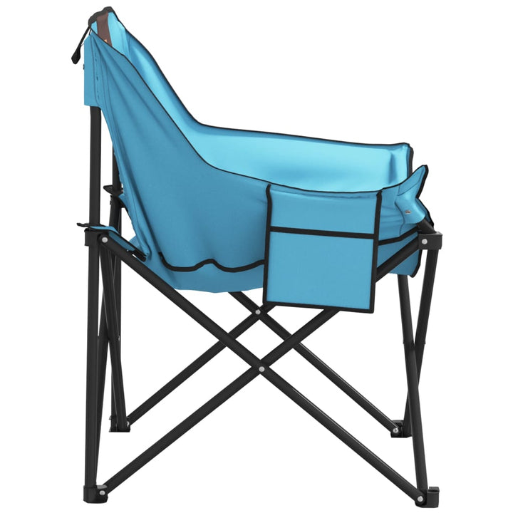 Campingstühle 2 Stk. mit Tasche Klappbar Hellblau