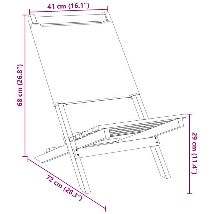 Gartenstühle 2 Stk. Taupe Massivholz Akazie & Stoff