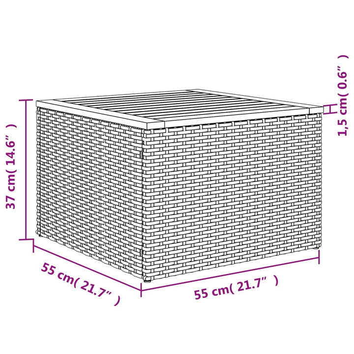 13-tlg. Garten-Sofagarnitur mit Kissen Schwarz Poly Rattan