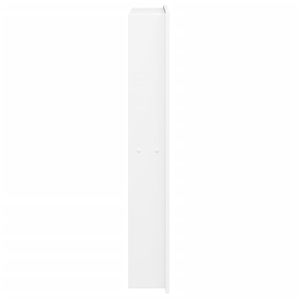 Duschnische Mattweiß 32x62x9 cm Edelstahl