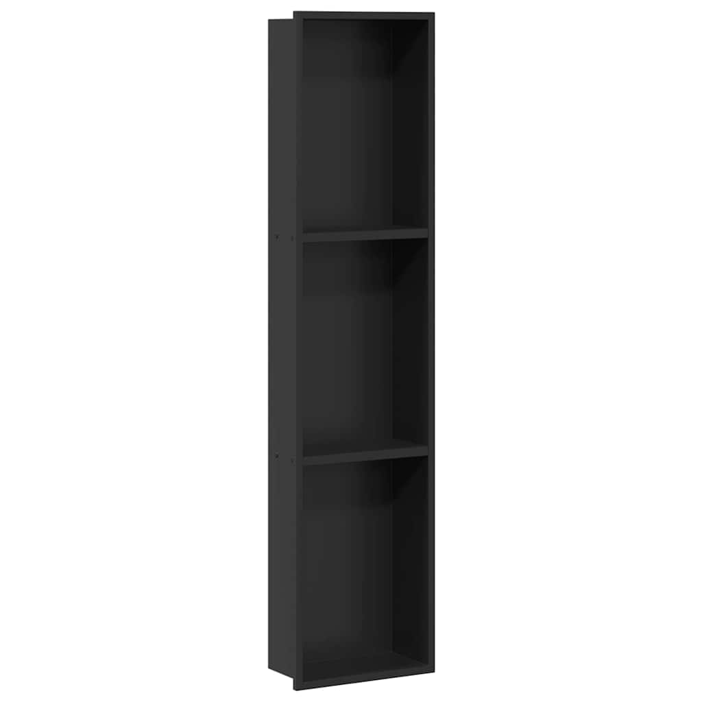Duschnische Schwarz 90 x 20 x 9.5 cm Edelstahl