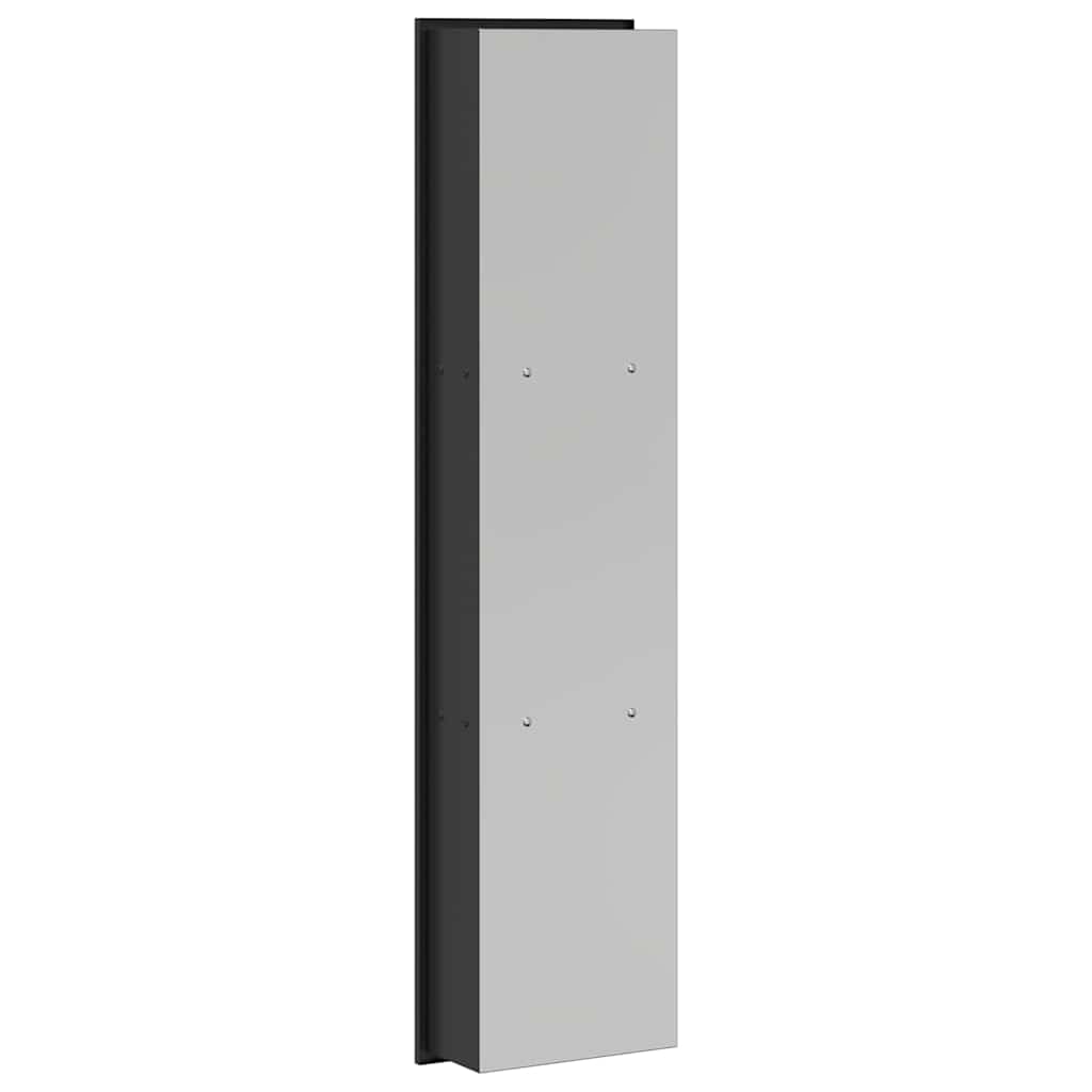 Duschnische Schwarz 90 x 20 x 9.5 cm Edelstahl