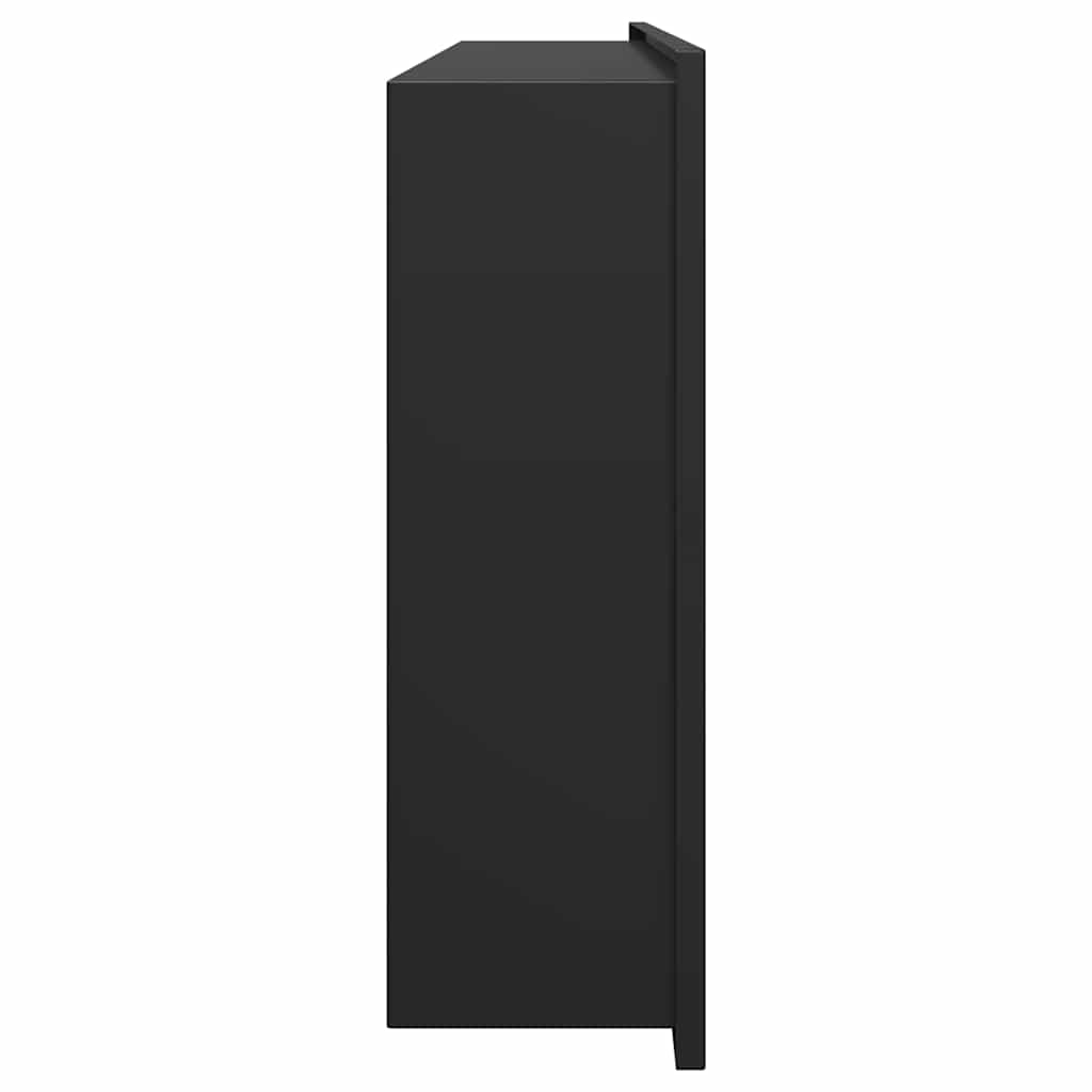 Duschnische Schwarz 75 x 30 x 9.5 cm Edelstahl