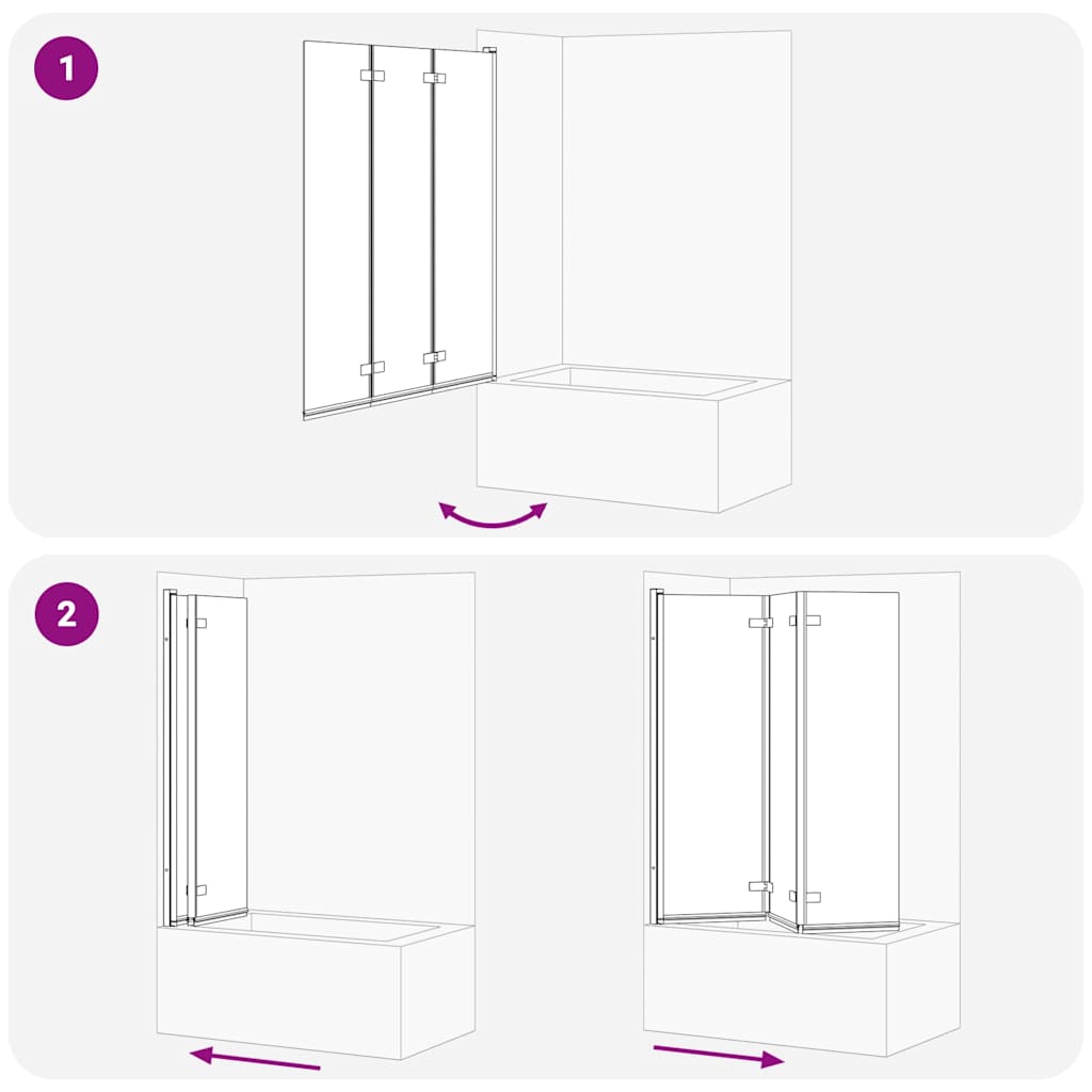 Duschabtrennung Gold 130 x 138 cm ESG-Glas und Aluminium