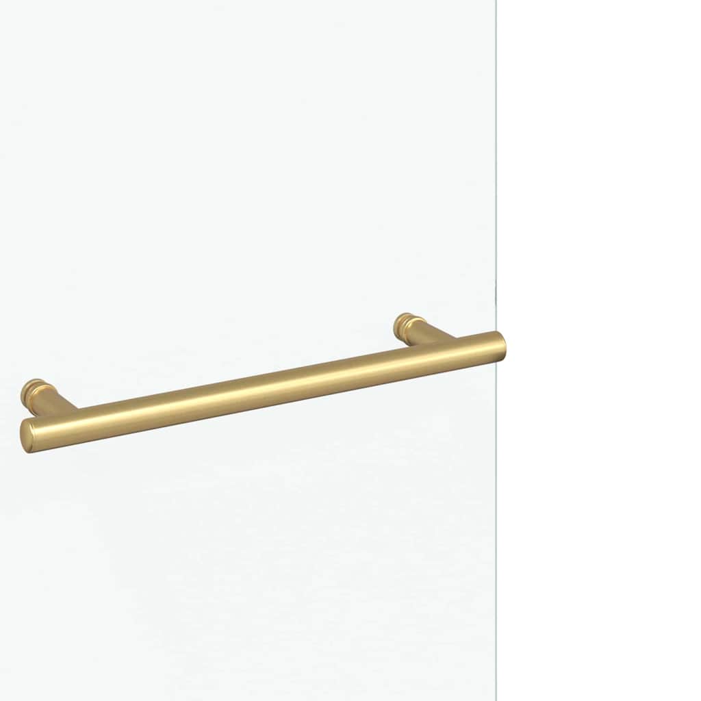 Duschabtrennung Gold 95 x 140 cm ESG-Glas und Aluminium