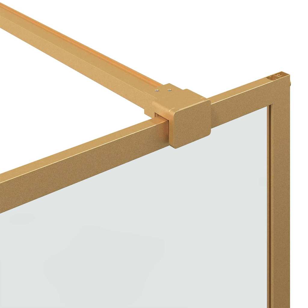 Walk-in Duschwand Gold 80 x 195 cm Gehärtetes Glas