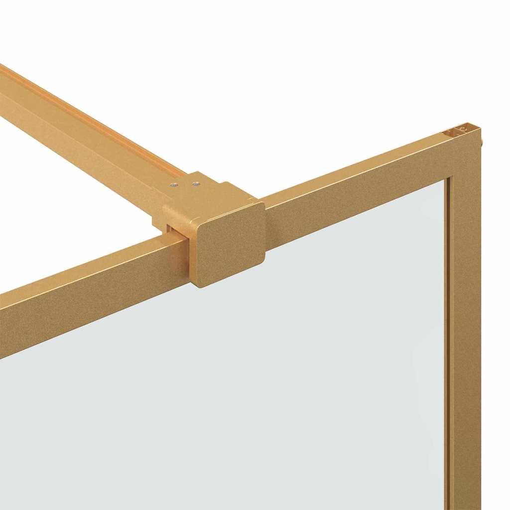 Walk-in Duschwand Gold 115 x 195 cm Gehärtetes Glas