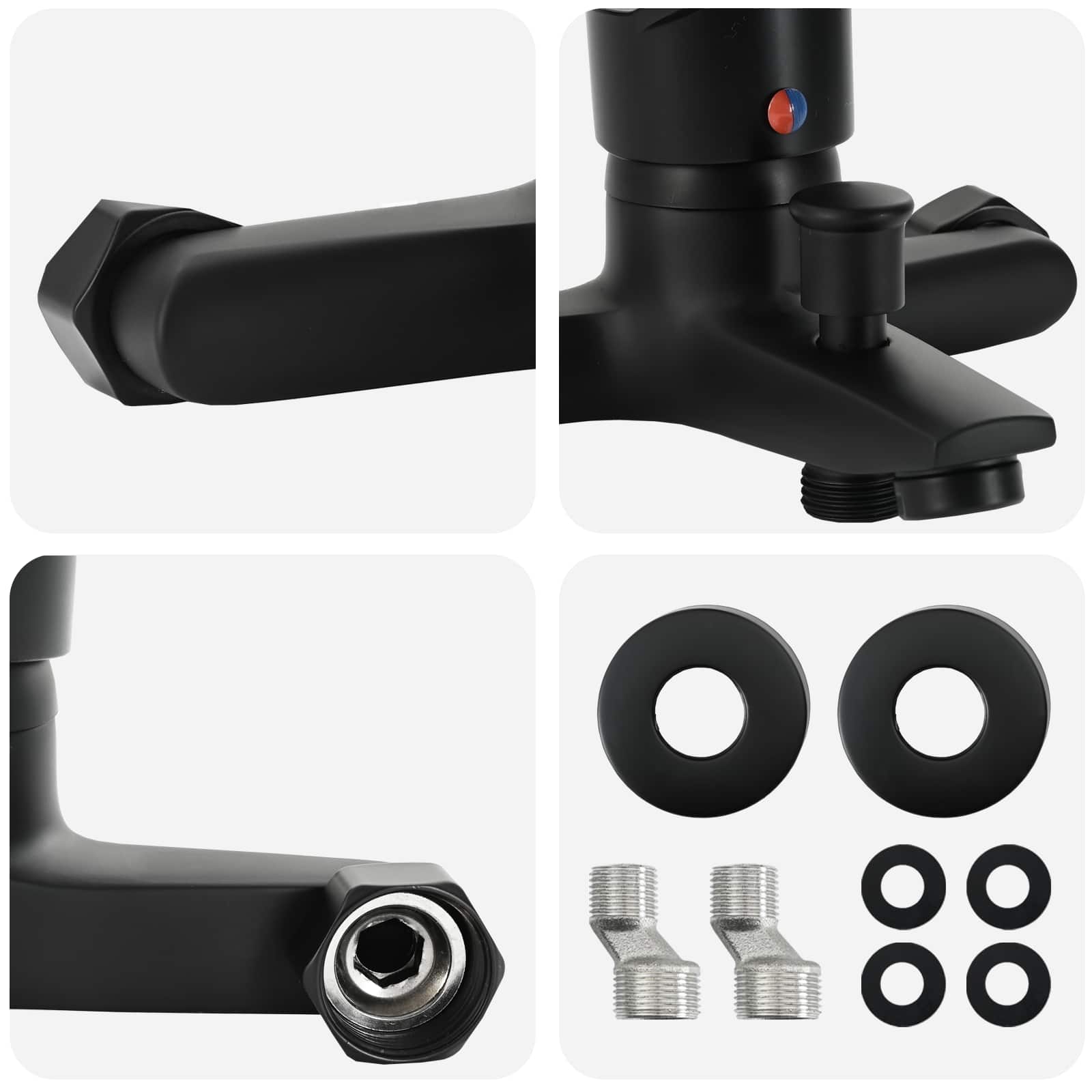 Duschmischer Schwarz G 1 / 2 Zoll