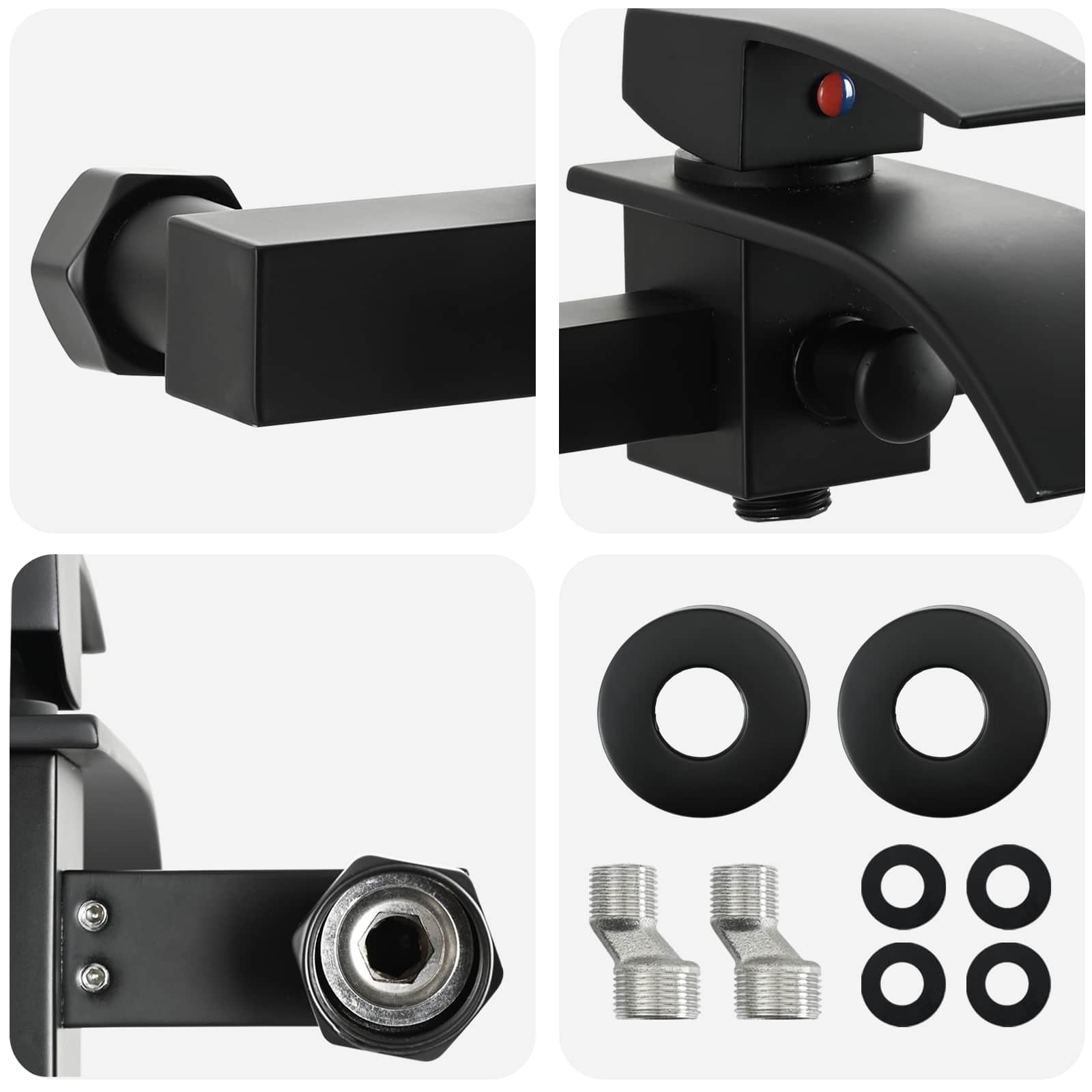 Duschmischer Schwarz G 1 / 2 Zoll