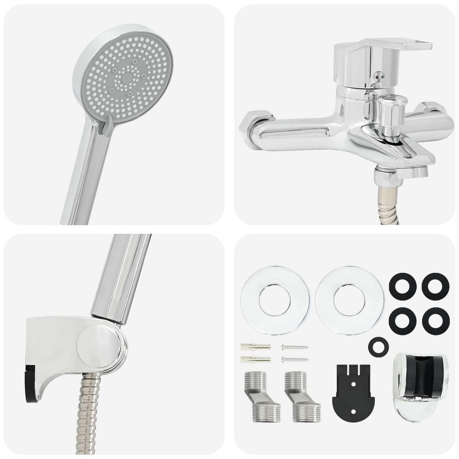 Shower head set chrome G 1/2 inch