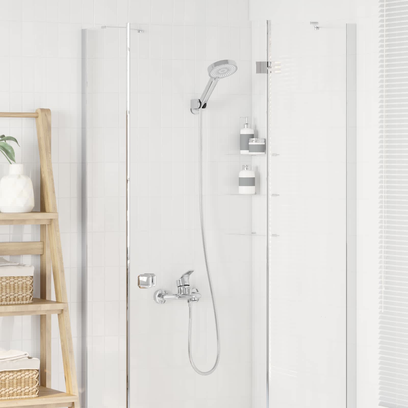 Shower head set chrome G 1/2 inch