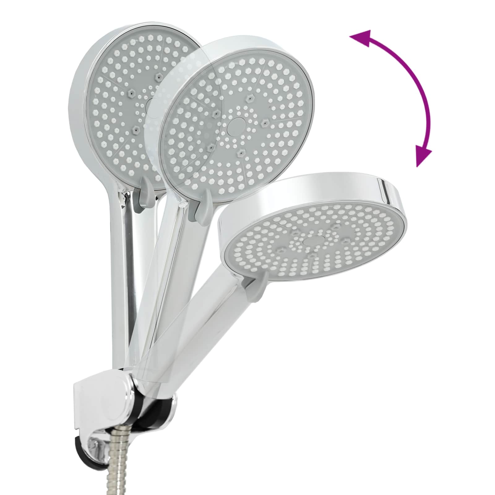 Shower head set chrome G 1/2 inch