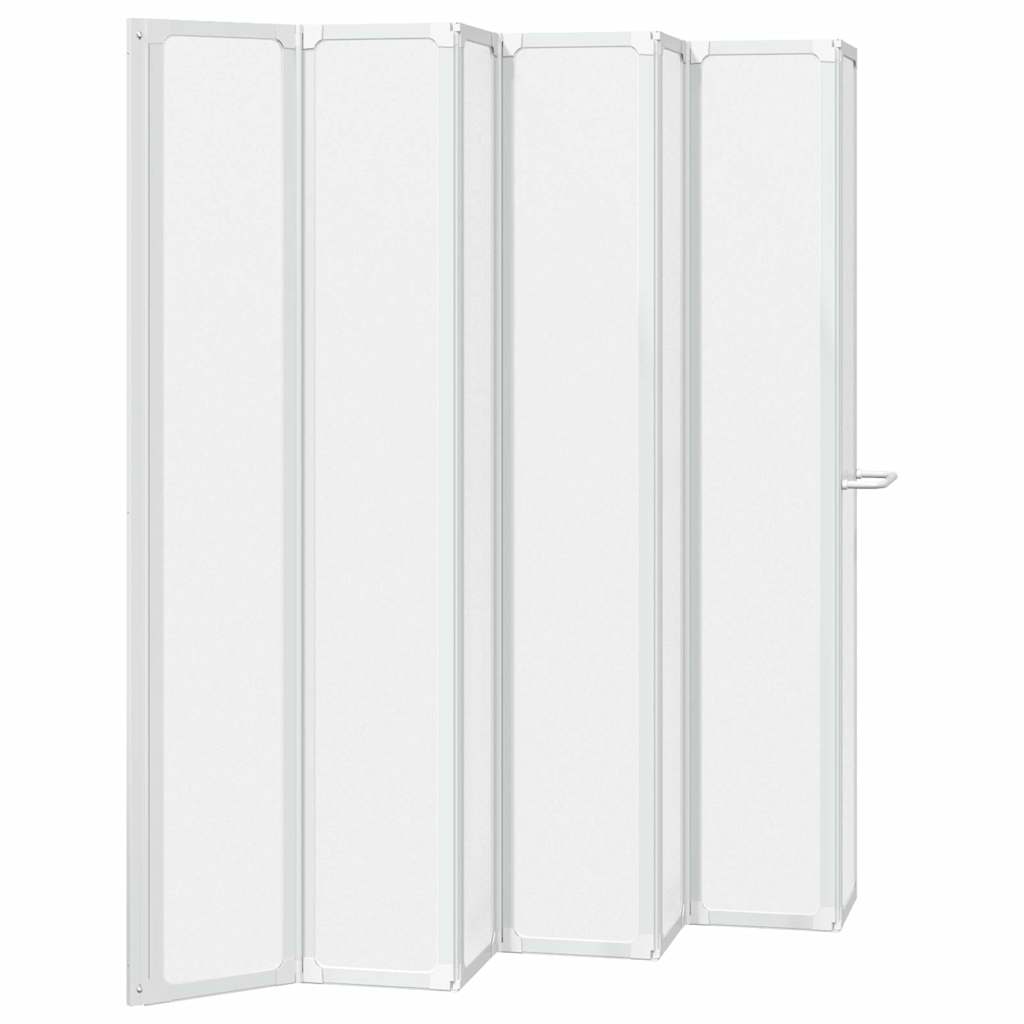 Bathtub screen, matte finish, 168 x 140 cm, aluminum &amp; PP panel