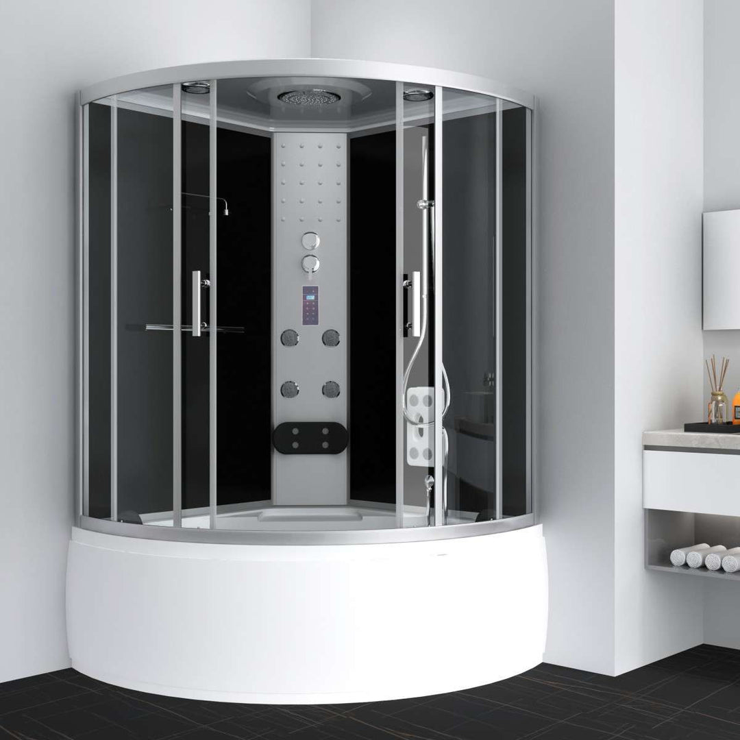 Complete shower cubicle combination CUBA 130x130x229 cm