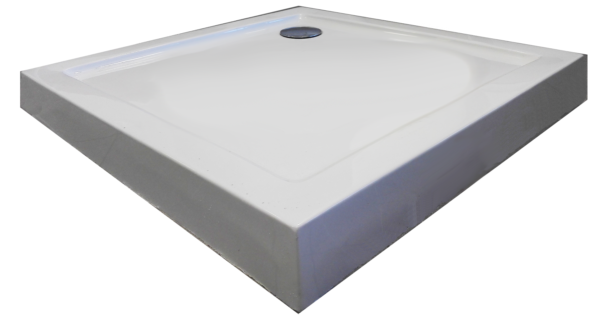 Acryl Eckbrausetasse 90x90x12 cm