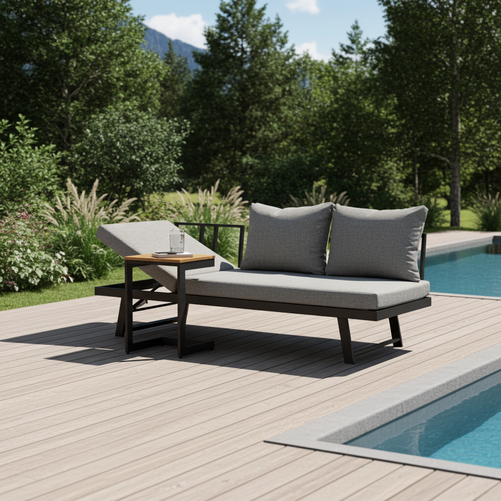 Aluminium-Lounge BILBAO mit Verstell Funktion