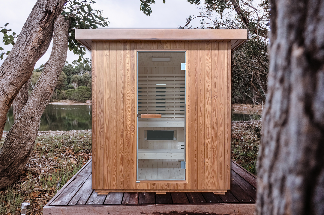 Outdoor combination sauna and infrared cabin LAHTI