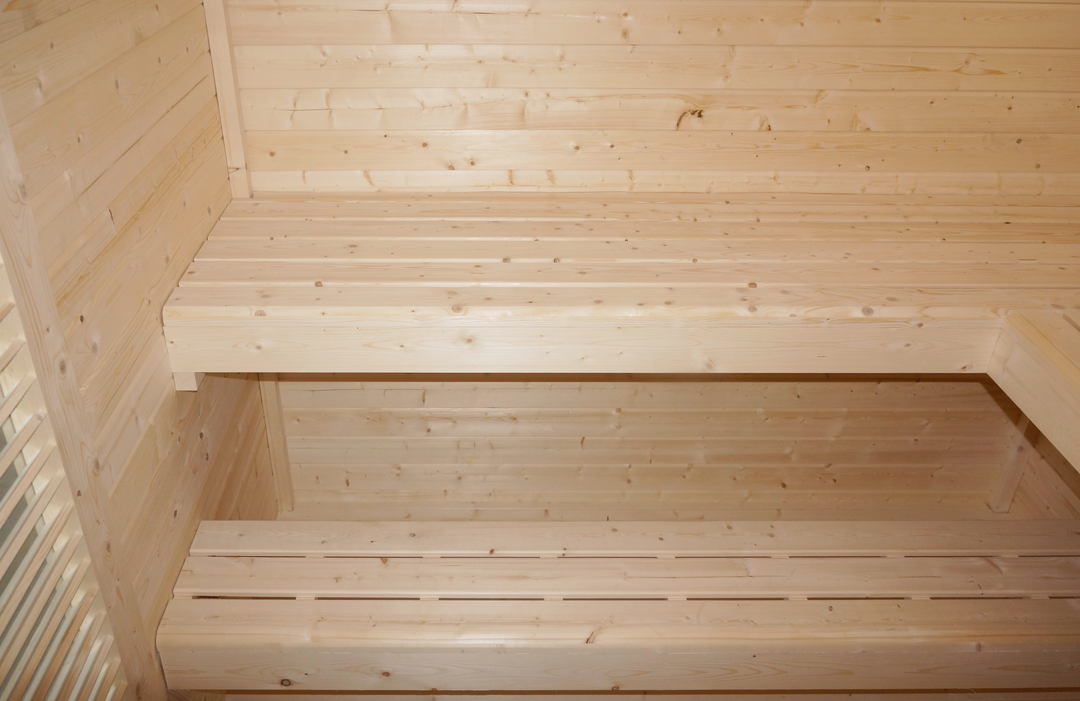 Outdoorsauna VAASA für 4 - 5 Personen mit Umkleide