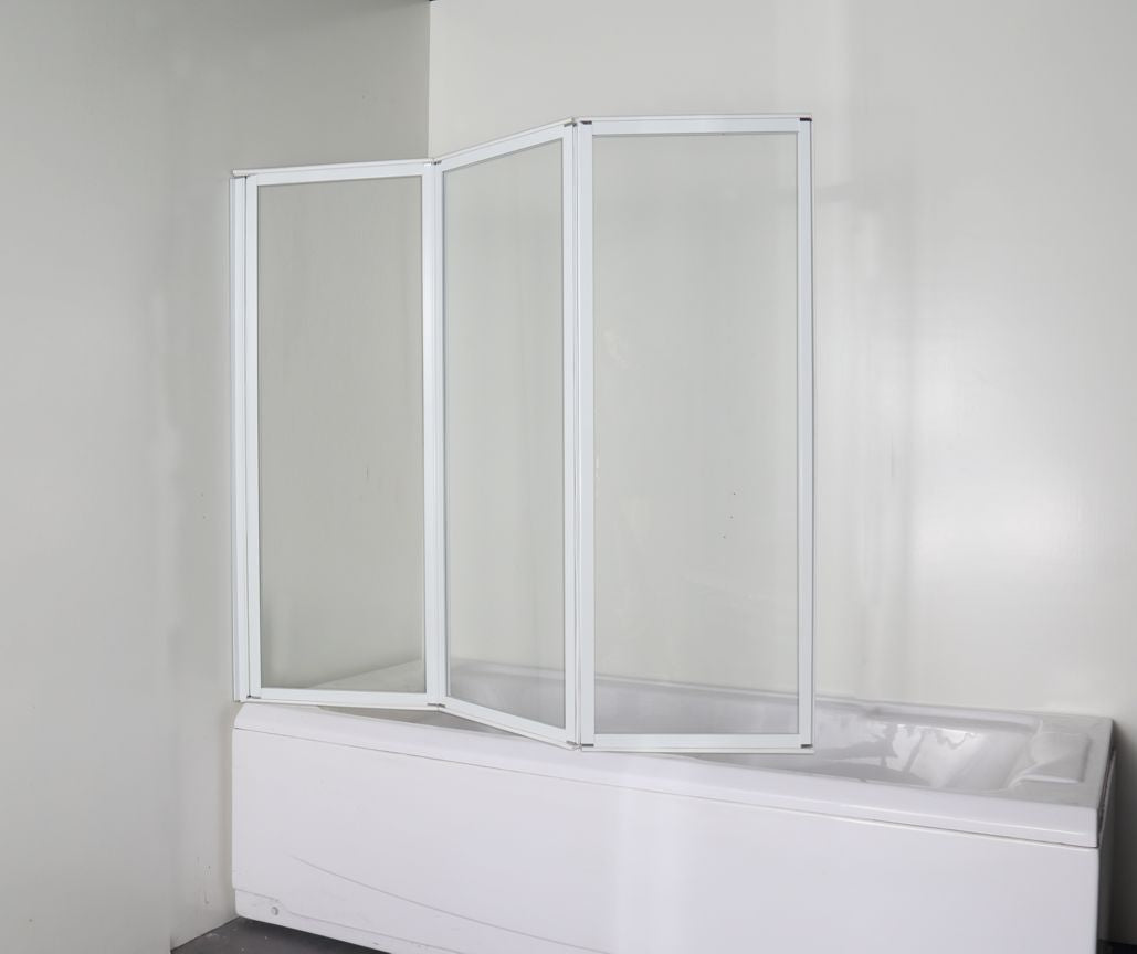 Shower partition NIL 130-131x121 cm white