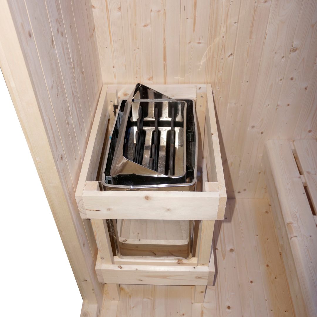 Outdoor Kombination Sauna und Infrarotkabine LAHTI für 4 - 6 Personen