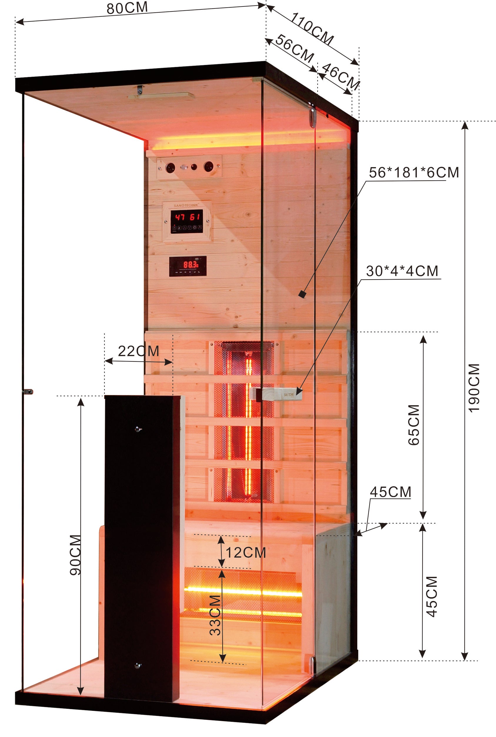 BILLUND infrared cabin for 1 person