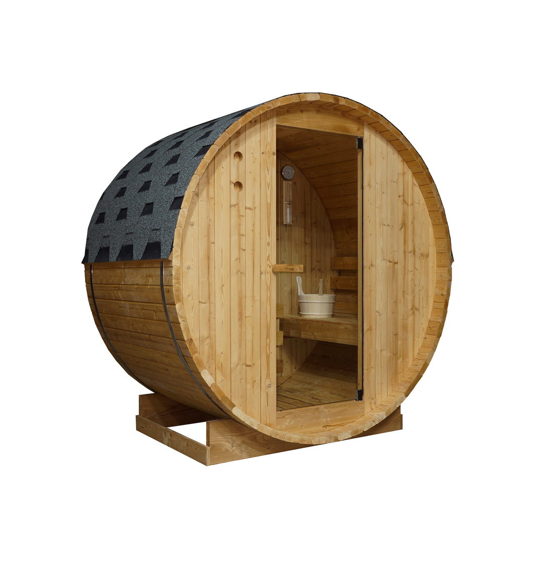 Outdoor barrel sauna TROMSÖ