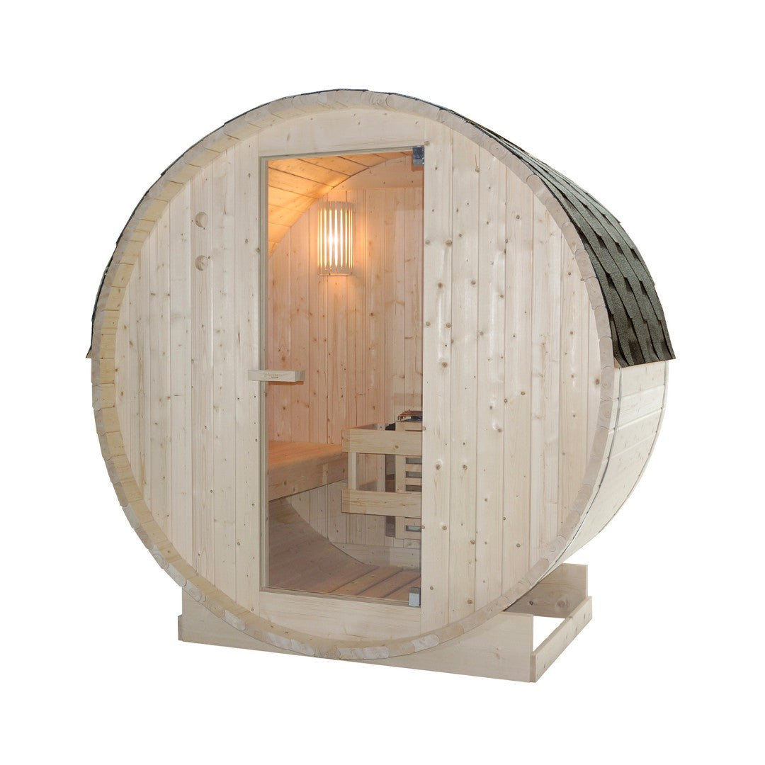 Outdoor barrel sauna TROMSÖ M for 2 people