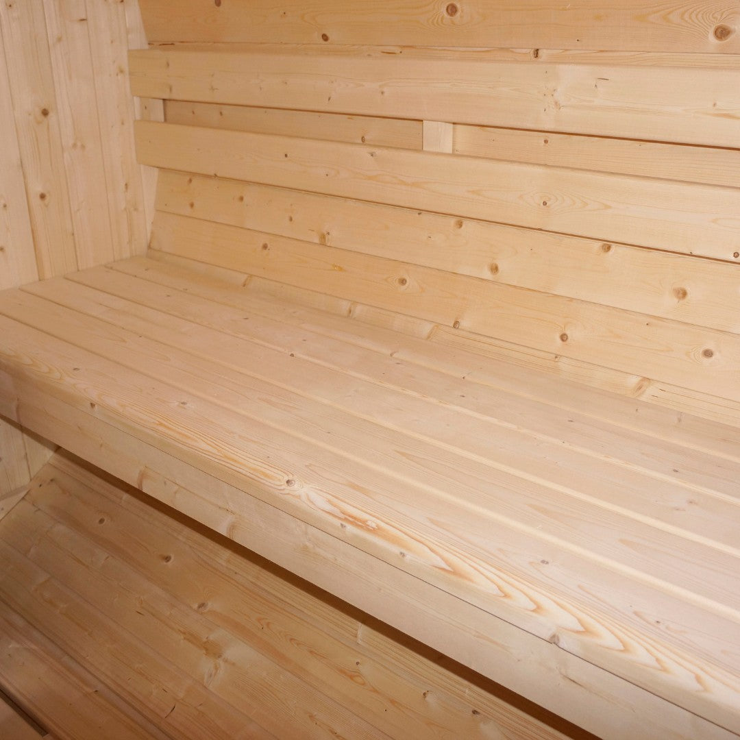 Outdoor barrel sauna TROMSÖ L for 4 people