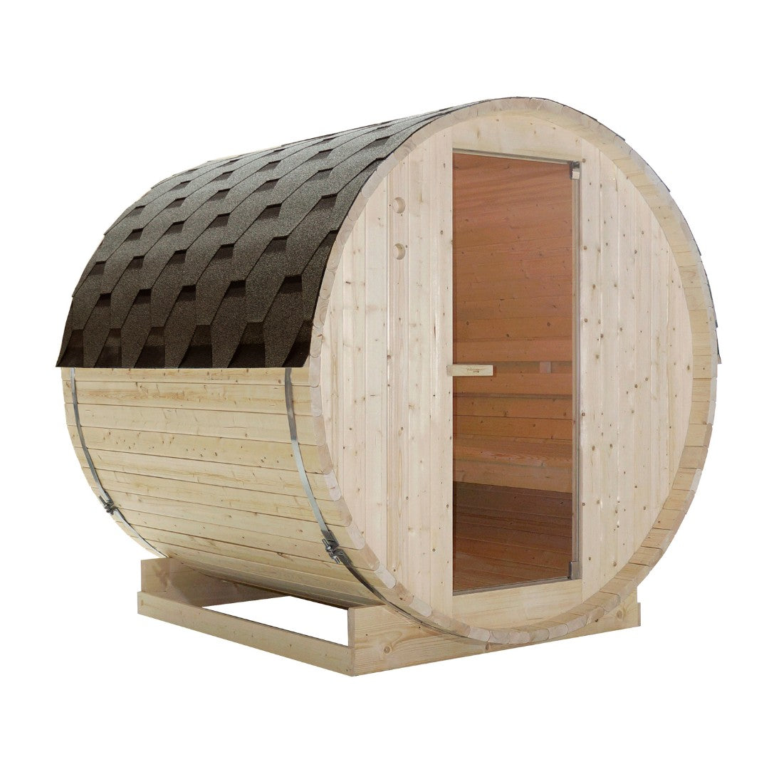 Outdoor barrel sauna TROMSÖ L for 4 people