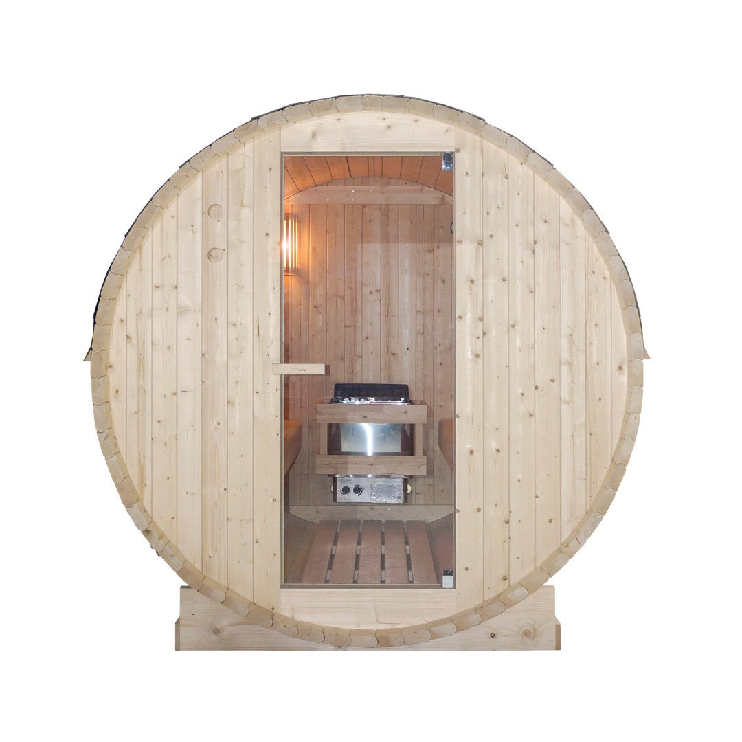 Outdoor Fasssauna TROMSÖ XL für 6 Personen