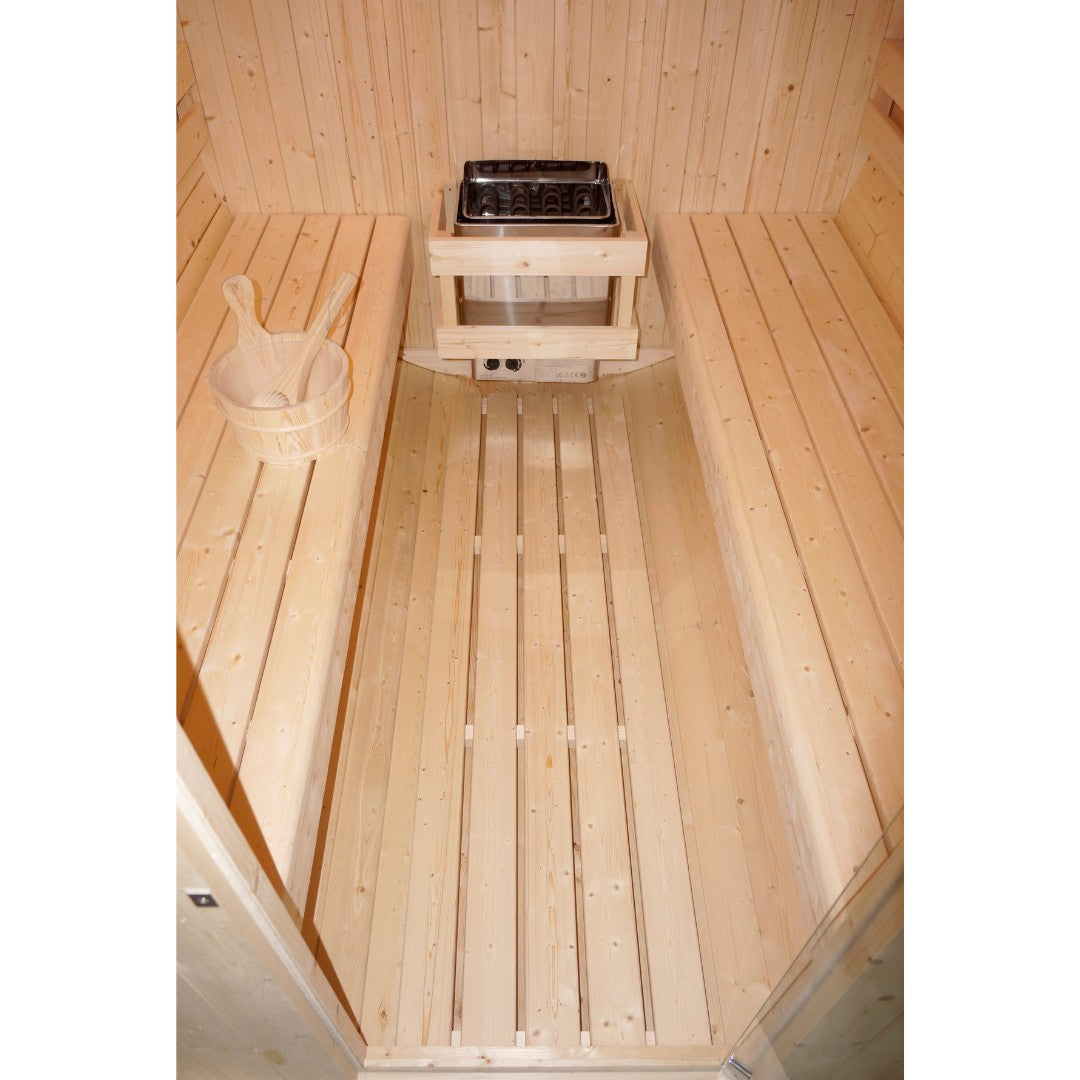 Outdoor Fasssauna TROMSÖ XL für 6 Personen