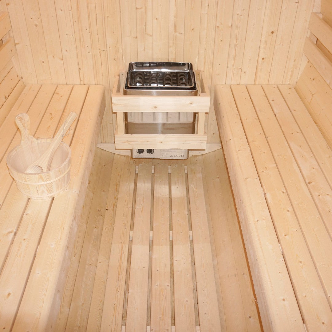 Outdoor Fasssauna TROMSÖ XL für 6 Personen