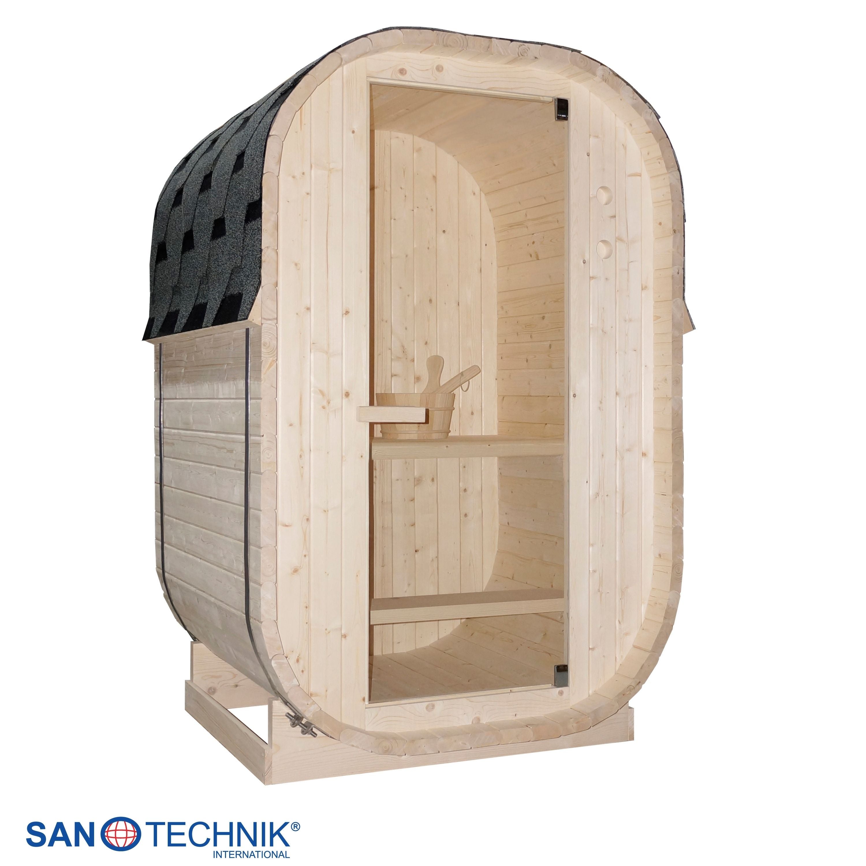 Outdoor barrel sauna LINDHOLM for 1-2 people